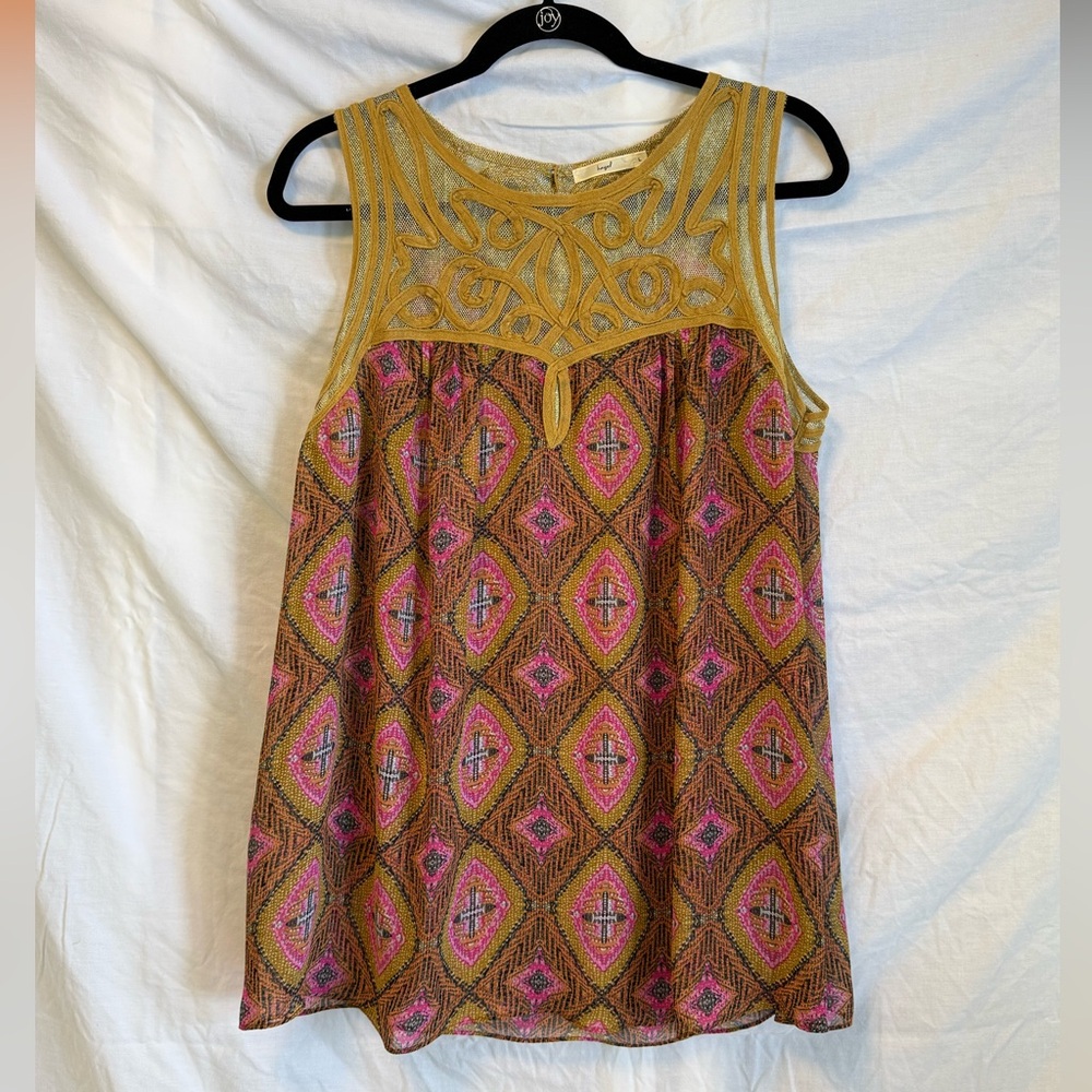Anthropologie Hazel Beautiful Flowy Tank Top Excellent Condition